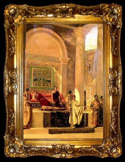 framed  unknow artist Arab or Arabic people and life. Orientalism oil paintings  484, ta009-2